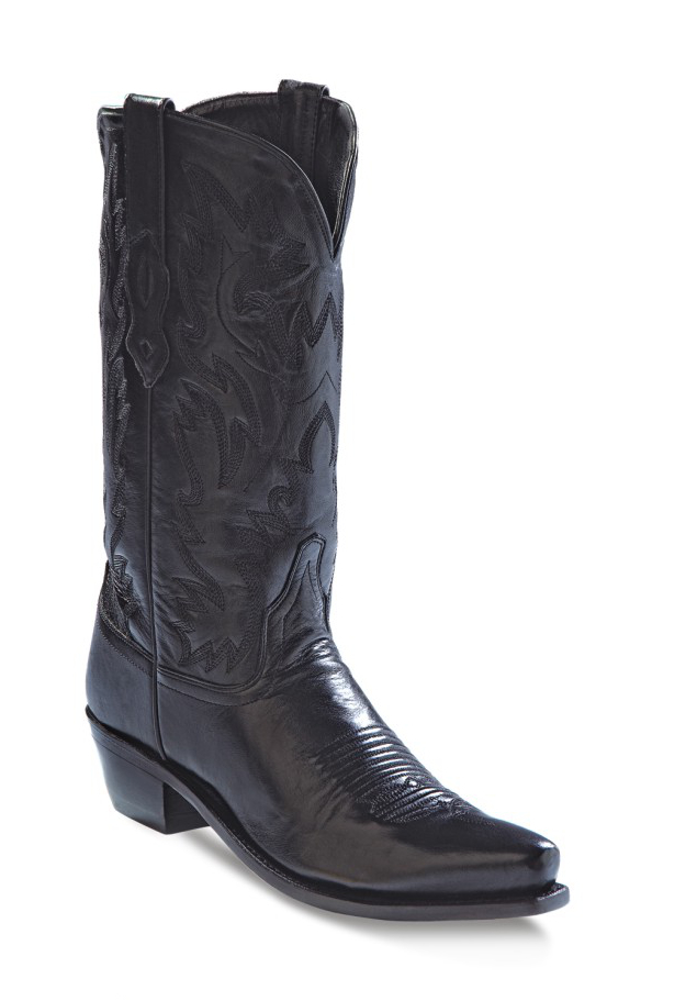 Black snip toe cowboy boots online